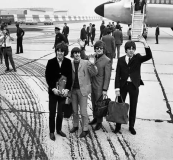 The Beatles Waving To Fans 