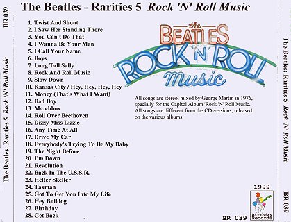 洋楽 The Beatles Rock 'n' Roll Music Rock N' Roll Music (1976) - About The Beatles