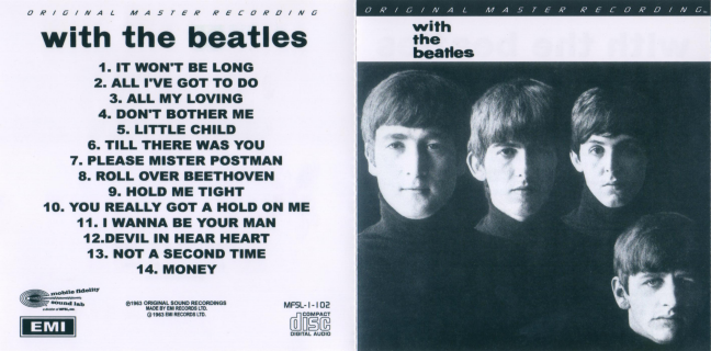 With The Beatles モービル盤　LPレコード　MFSL1-102 Beatles ビートルズ/ウィズ・ザ・ビートルズ 究極音源完全復刻