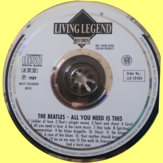 Black on White label