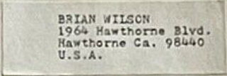 Brian Wilson Label