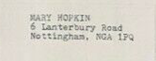 Mary Hopkin Label