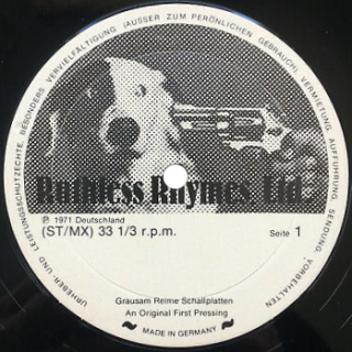 Ruthless Rhymes Label Side A / 1