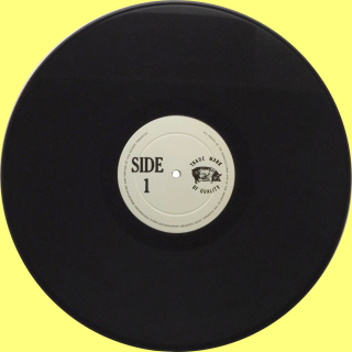Black Vinyl Side Label