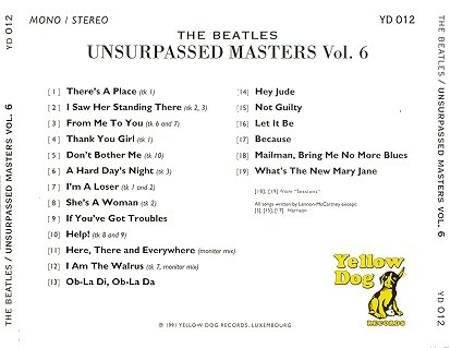 Yellow Dog Original  back